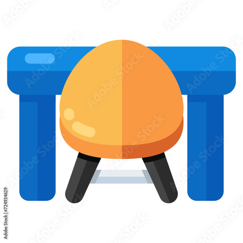 Trendy vector design of table chair 