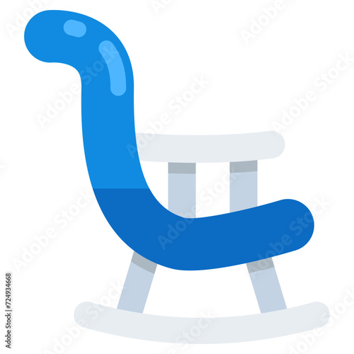 Premium download icon of rocking chair