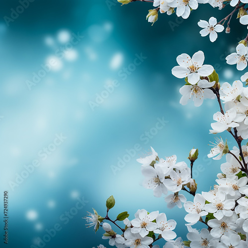 Cherry blossom, close up with soft pink bokeh background.