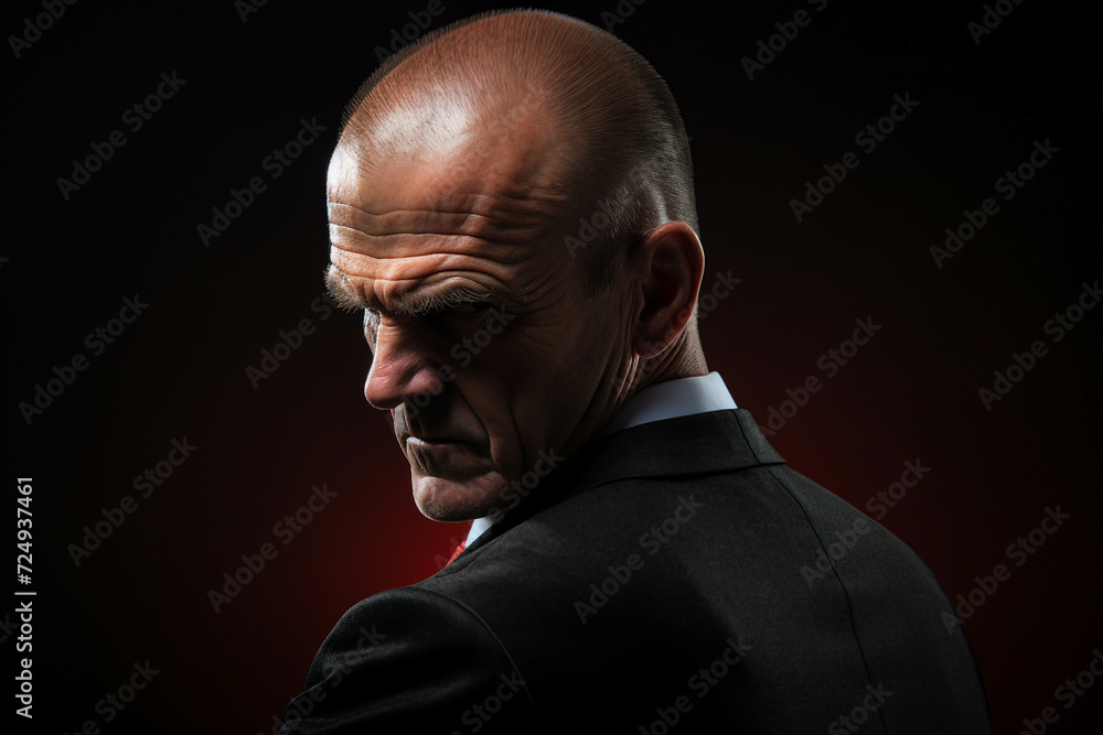 Portrait of a professional serious man business ceo chief made with generative AI Portrait of a professional serious man business ceo chief made with generative AI