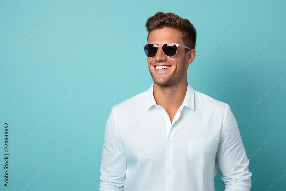 Happy casual suite man Happy casual suite man