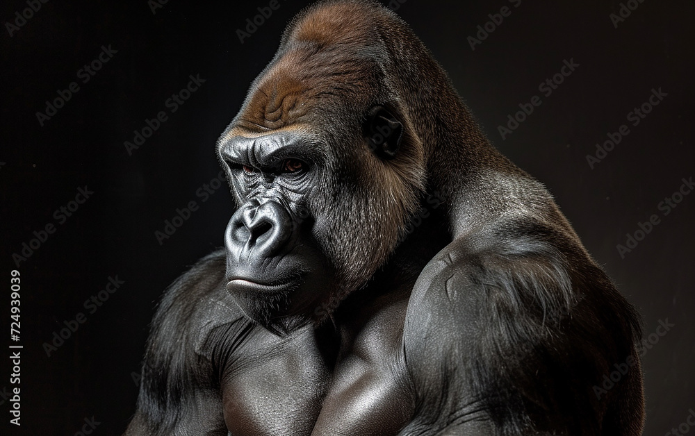 Obraz premium muscular gorila