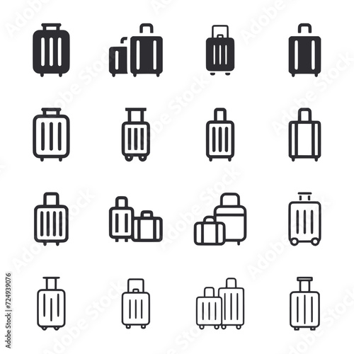 set of icons Luggage