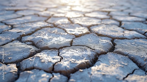 Close-up of dry cracked mud texture background