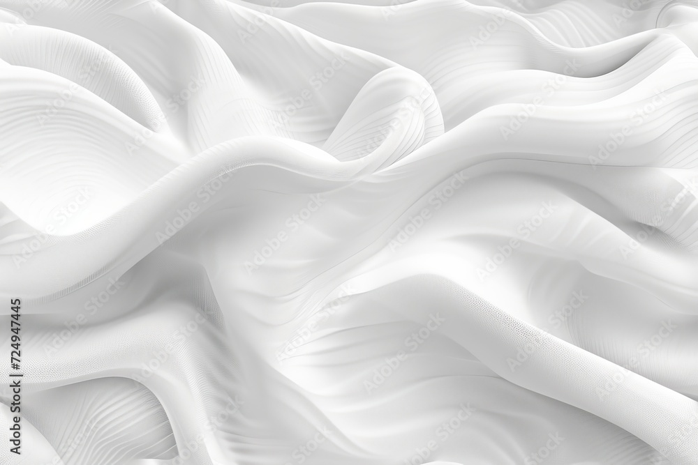 White Fabric Texture - obrazy, fototapety, plakaty 