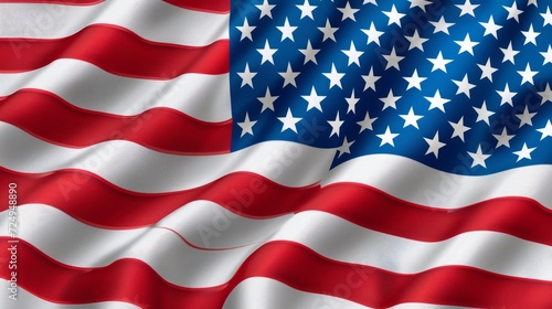 Close-up of the American flag