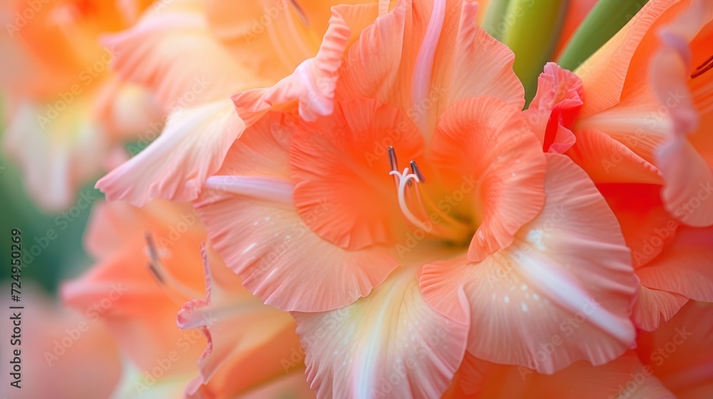 Close up of gladiolus flower