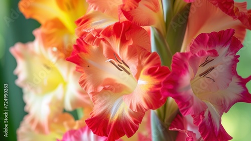 Close up of gladiolus flower