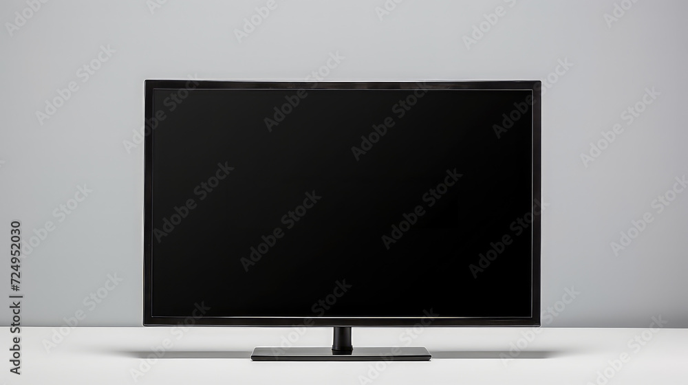 Blank LED Screen mockup on a table wall background Blank LED Screen mockup on a table wall background