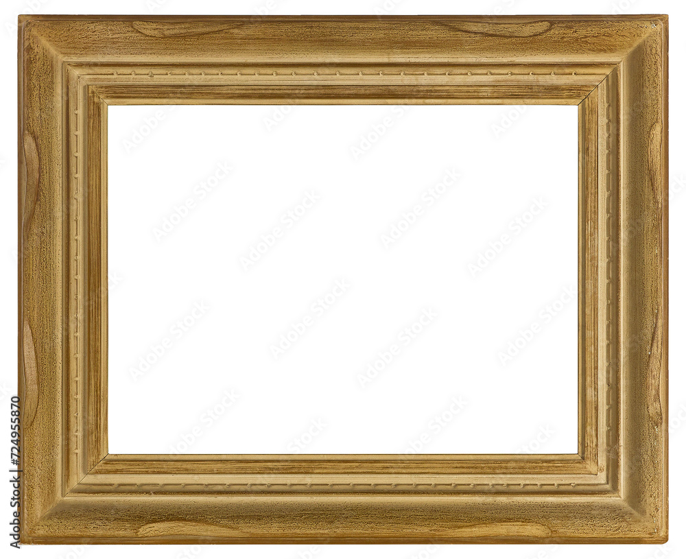 Modern wooden picture frame on a transparent background, in PNG format. Modern wooden picture frame on a transparent background, in PNG format.
