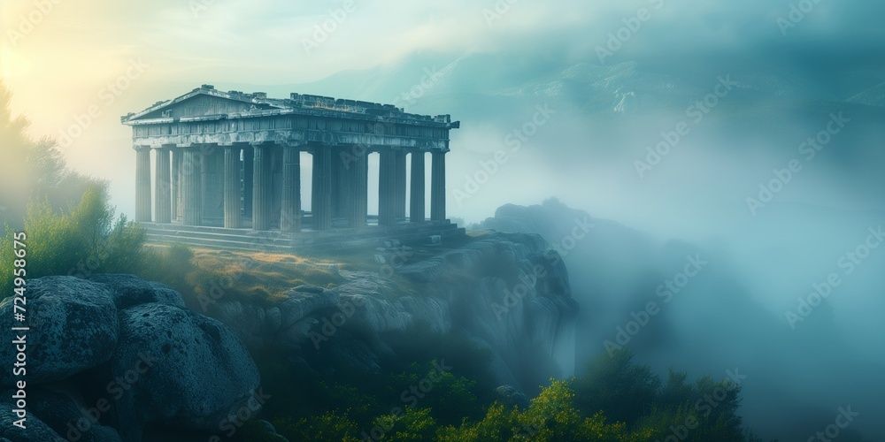 an ancient greek temple