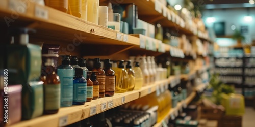 Shelves With items Including Soap And Shampoo