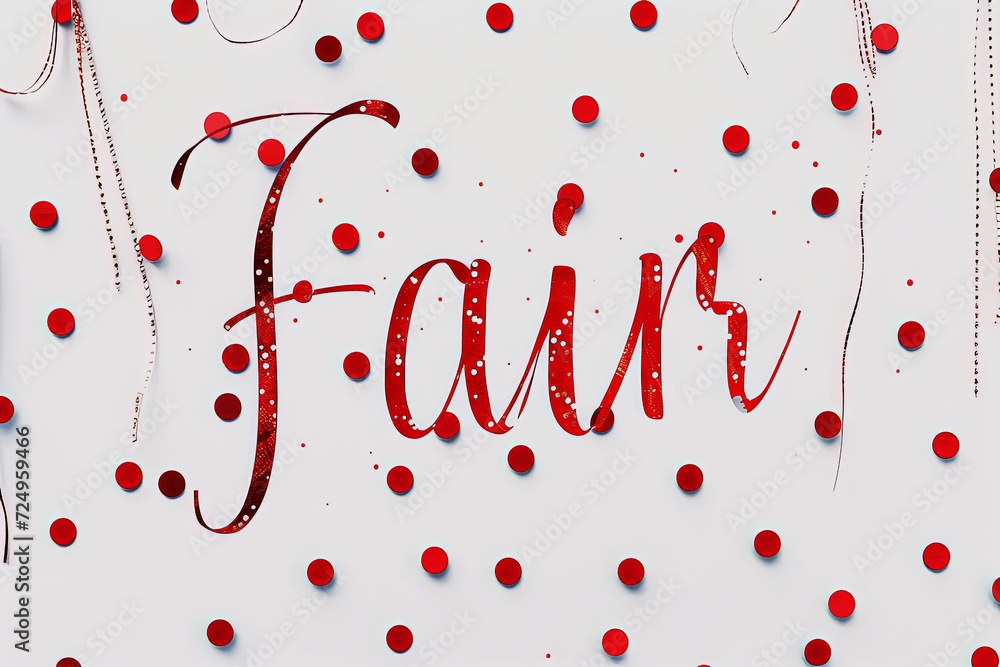 Generative AI background illustration with the word Feria Generative AI background illustration with the word Feria