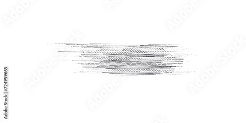 Drift background monochrome with texture wheel marks and drift in skidding, rounded tire marks. Vector isolated texture..