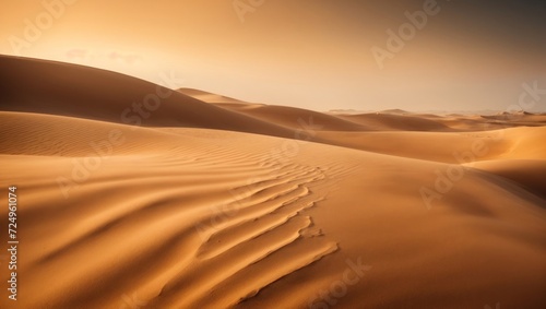 sand dunes in the desert, gold lanscapes,  © Orod