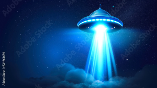 Enigmatic UFO Emitting Radiant Beam