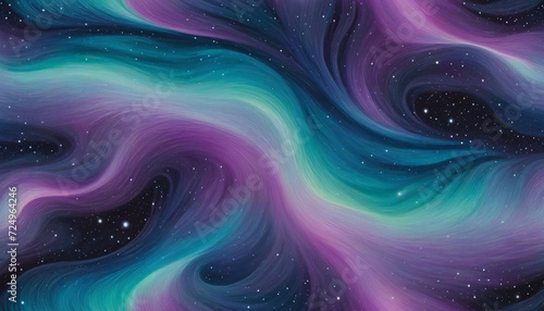 Seamless pattern background inspired by the ethereal and otherworldly beauty of the northern lights with swirling and delicate wisps of light