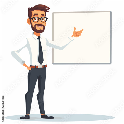 Male teacher presenting and teaching 26