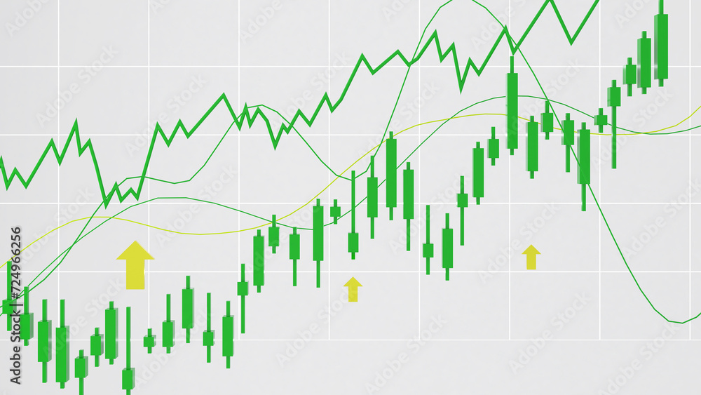 green stock chart uptrend,stock market up,business finance and investment,3d rendering green stock chart uptrend,stock market up,business finance and investment,3d rendering