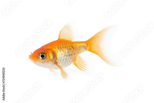 Goldfish on light background