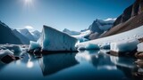 iceberg in polar regions ai generated