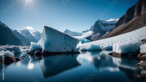 iceberg in polar regions ai generated