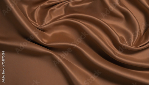 Glowing Brown Silk Fabric with Rough Retro Vibe Texture and Gradient Color Background