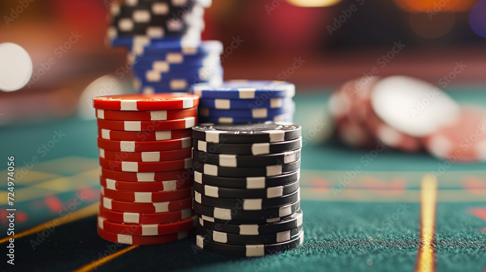 Casino gambling pokerchips