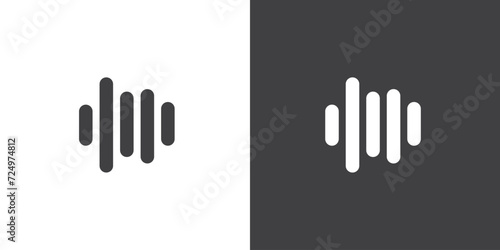 Modern Voice notes icon, Vector illustration of voice message icon. chatroom button. Trendy Social media icon. Record voice message for phone correspondence.