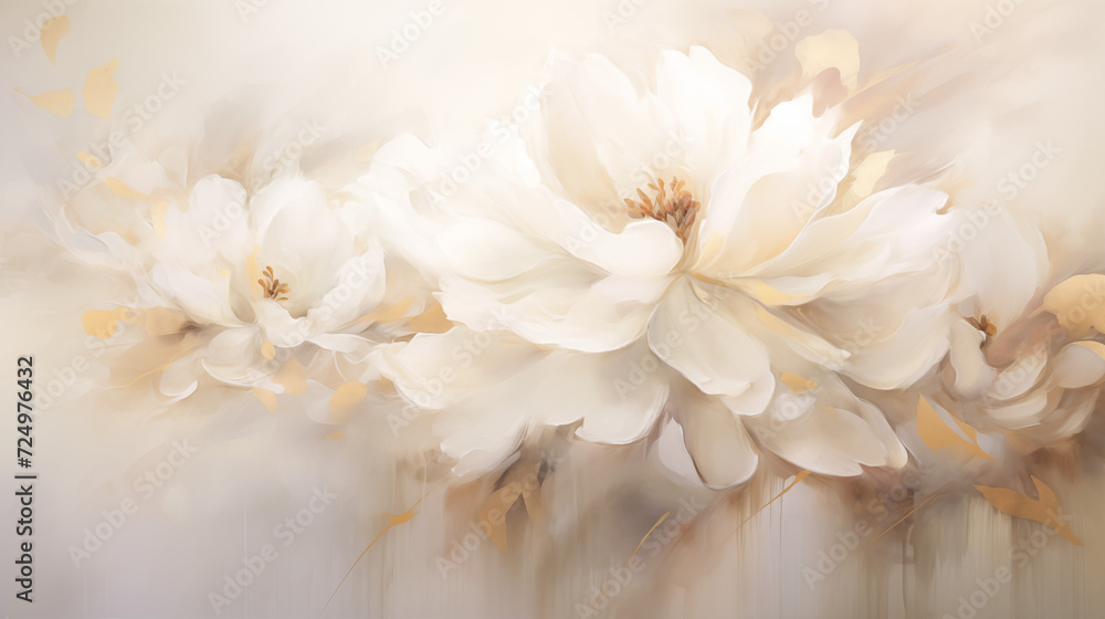 Abstract painted floral art background Abstract painted floral art background