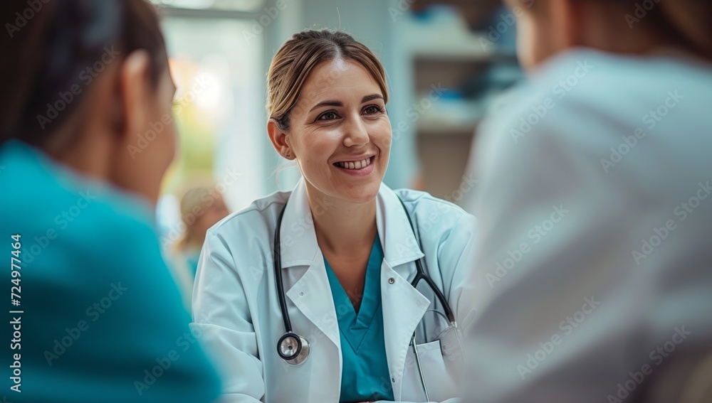 Doctor consulting patients Doctor consulting patients