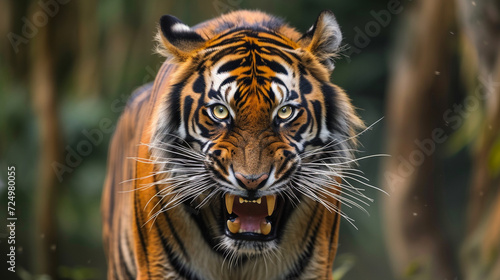 A tiger  fear of animals