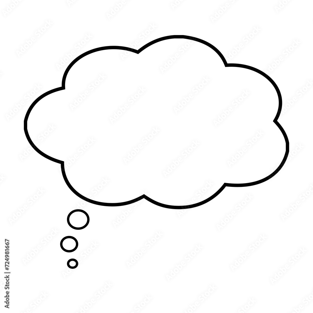 Empty Comic Bubble on transparent background Empty Comic Bubble on transparent background