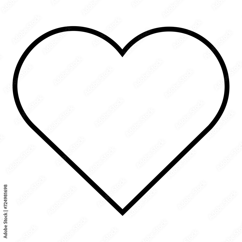 Hart Outline On Transparent Background, PNG Hart Outline On Transparent Background, PNG