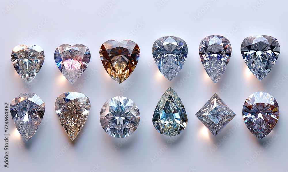 Natural gemstone with brilliant color, collection of many different natural gemstones. Different beautiful gemstones on white background. Diamond. Crystals. Natural gemstone with brilliant color, collection of many different natural gemstones. Different beautiful gemstones on white background. Diamond. Crystals.