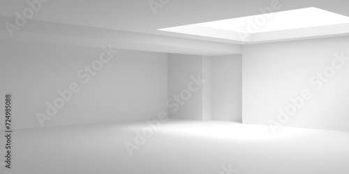 Wallpaper Mural Empty Room. Abstract Futuristic Interior Torontodigital.ca