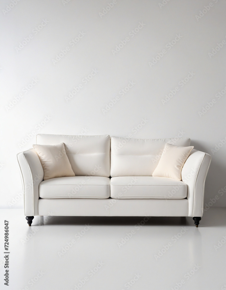 Fototapeta premium White background sofa from various angles