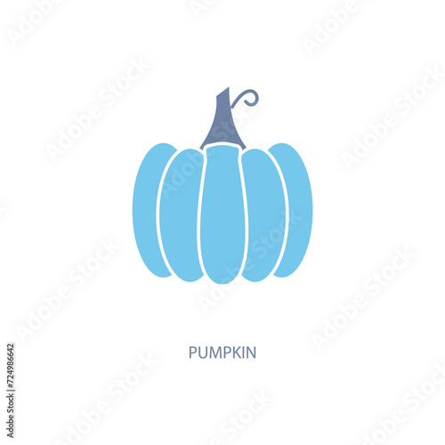 pumpkin concept line icon. Simple element illustration. pumpkin concept outline symbol design.