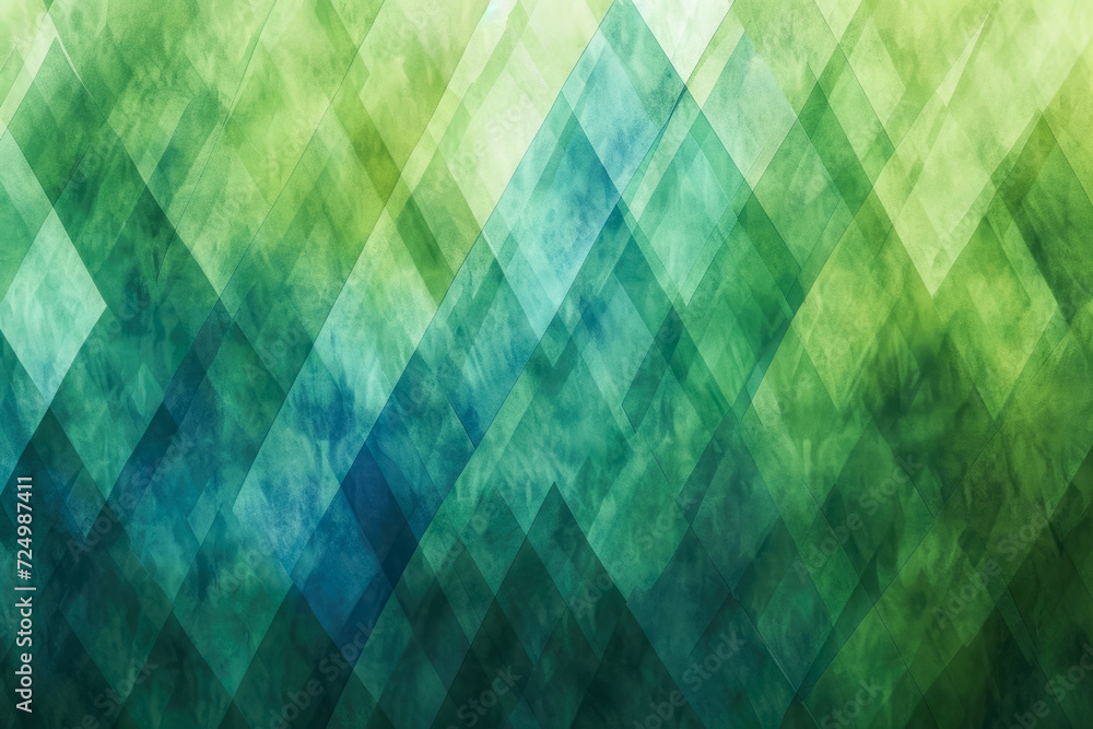 background with a pattern of overlapping diamonds in shades of green and blue background with a pattern of overlapping diamonds in shades of green and blue