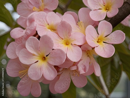 Pau d'Arco (Tabebuia impetiginosa) in the garden photo