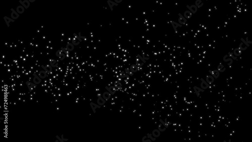 Star field rotating in motion on blackhole sparking star abstract background