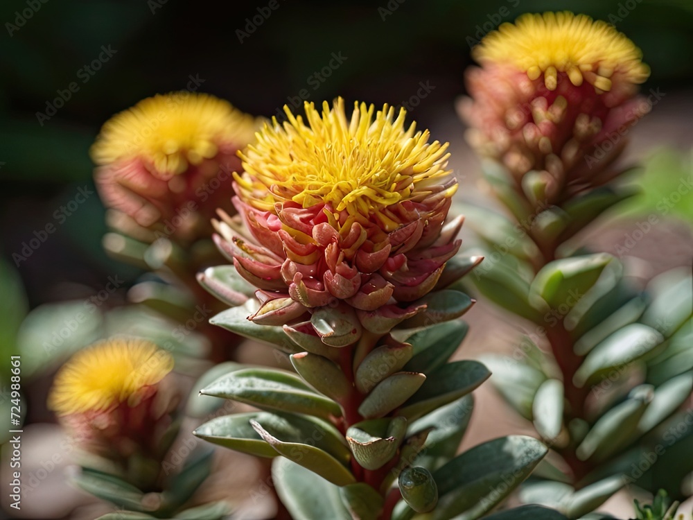 Rhodiola (Rhodiola rosea) in the garden Rhodiola (Rhodiola rosea) in the garden