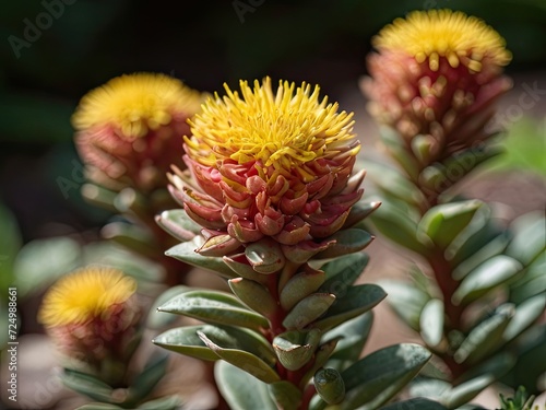 Rhodiola  Rhodiola rosea  in the garden