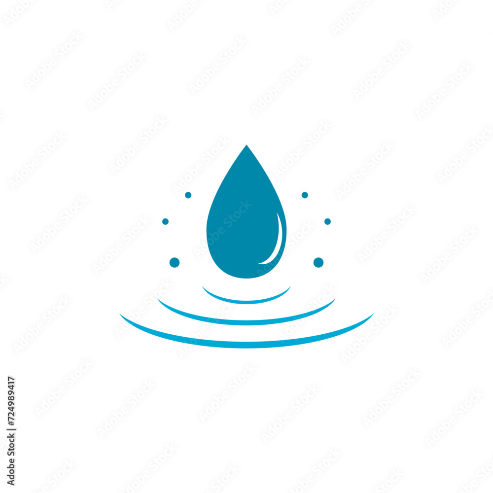 Water drop icon isolated on white background. Water drop icon in trendy design style isolated on white background Water drop icon isolated on white background. Water drop icon in trendy design style isolated on white background