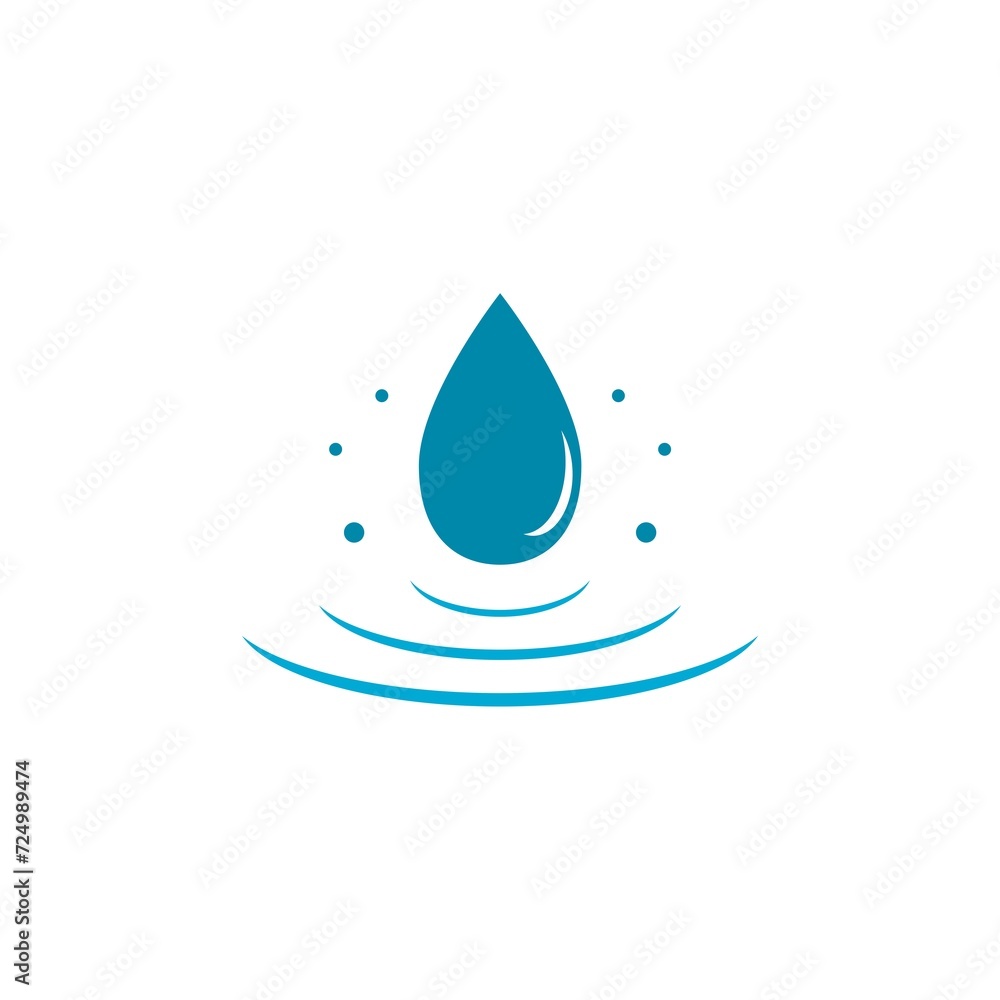 Water drop icon isolated on white background. Water drop icon in trendy design style isolated on white background Water drop icon isolated on white background. Water drop icon in trendy design style isolated on white background