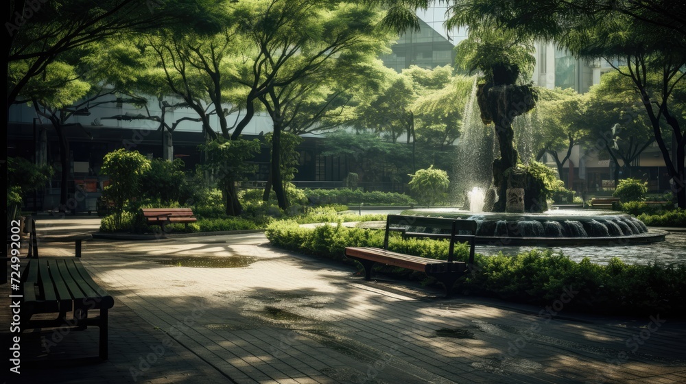 Landscaping of public park spaces Landscaping of public park spaces