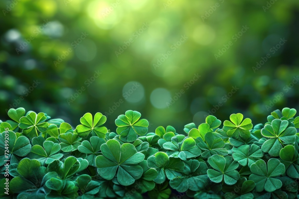 Festive St. Patrick's Day background featuring joyful green theme