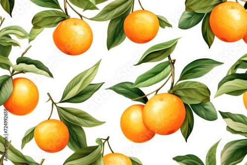 Bright tangerine on white background