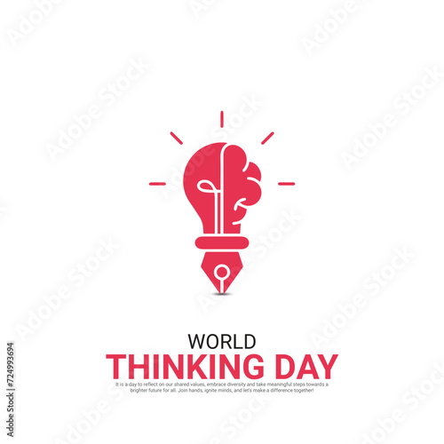 World Thinking Day. World Thinking Day creative ads design