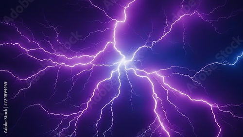 lightning in the night sky A blue and purple abstract art with a lightning like pattern 